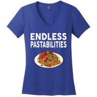 Endless Pastabilities Gifts Funny Pasta Spaghetti Women's V-Neck T-Shirt