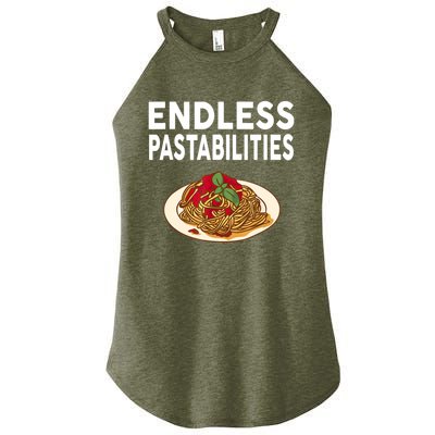 Endless Pastabilities Gifts Funny Pasta Spaghetti Women's Perfect Tri Rocker Tank