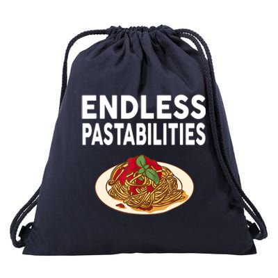 Endless Pastabilities Gifts Funny Pasta Spaghetti Drawstring Bag