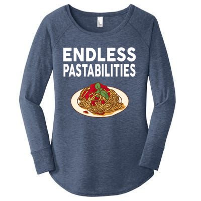 Endless Pastabilities Gifts Funny Pasta Spaghetti Women's Perfect Tri Tunic Long Sleeve Shirt