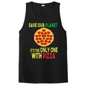 EarthDay Planet Gift Idea Save Planet One With Pizza PosiCharge Competitor Tank