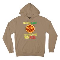 EarthDay Planet Gift Idea Save Planet One With Pizza Hoodie