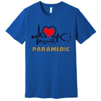 Essential Paramedic Heartbeat Paramedic Nurse Gift Meaningful Gift Premium T-Shirt