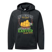 Easter Potato Hunt No Eggs Economy Expensive Easter Eggs Performance Fleece Hoodie