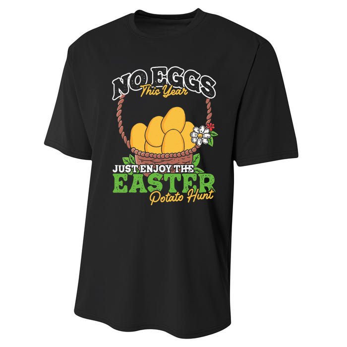 Easter Potato Hunt No Eggs Economy Expensive Easter Eggs Performance Sprint T-Shirt