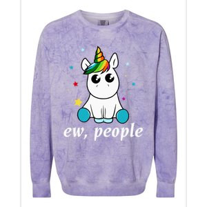 Eww People! Humour Unicorn Fantasy Gift Idea Cute Gift Colorblast Crewneck Sweatshirt