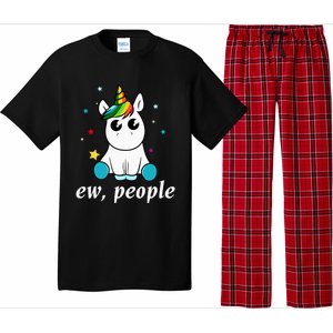 Eww People! Humour Unicorn Fantasy Gift Idea Cute Gift Pajama Set