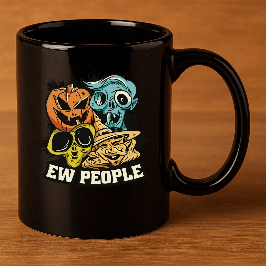 Ew People Halloween 11oz C Handle Ceramic Mug