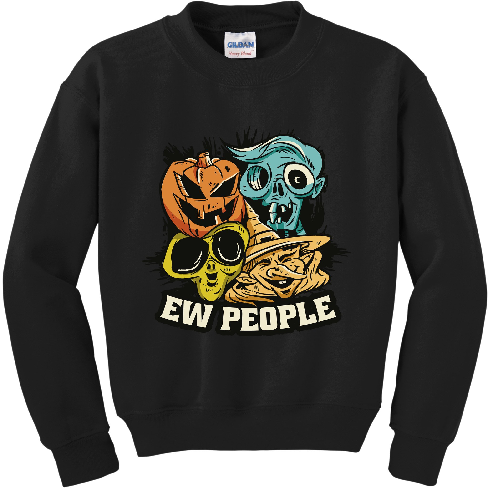 Ew People Halloween Kids Sweatshirt