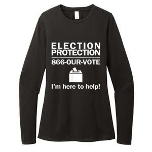 Election Protection IM Here To Help Vote Society Womens CVC Long Sleeve Shirt