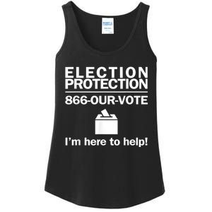 Election Protection IM Here To Help Vote Society Ladies Essential Tank