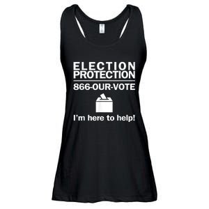 Election Protection IM Here To Help Vote Society Ladies Essential Flowy Tank