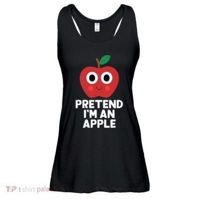 Easy Pretend IM An Apple Costume Halloween Funny Ladies Essential Flowy Tank