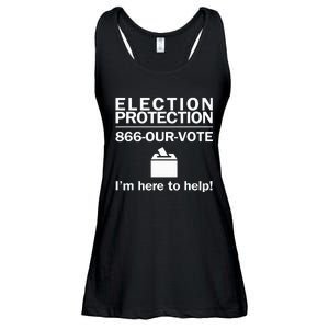 Election Protection IM Here To Help Vote Society Ladies Essential Flowy Tank