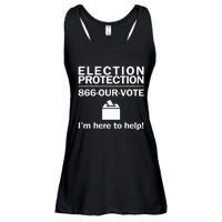 Election Protection IM Here To Help Vote Society Ladies Essential Flowy Tank