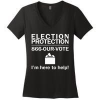 Election Protection IM Here To Help Vote Society Women's V-Neck T-Shirt