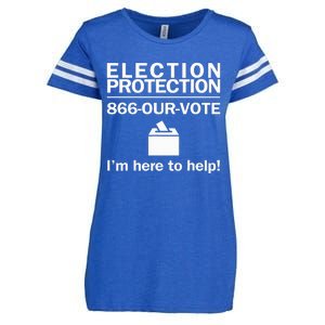 Election Protection IM Here To Help Vote Society Enza Ladies Jersey Football T-Shirt