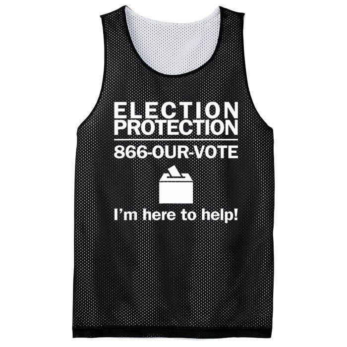 Election Protection IM Here To Help Vote Society Mesh Reversible Basketball Jersey Tank