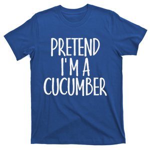 Easy Pretend Im Cucumber Costume Gift Joke Farmer Halloween T-Shirt