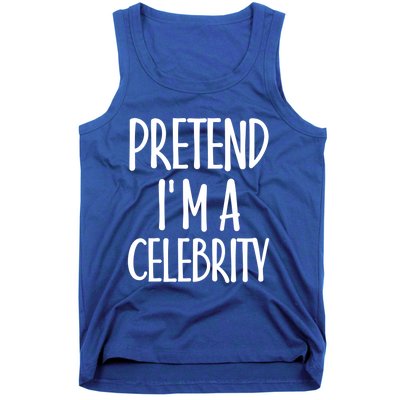 Easy Pretend I'm Celebrity Costume For Famous Halloween Cute Gift Tank Top