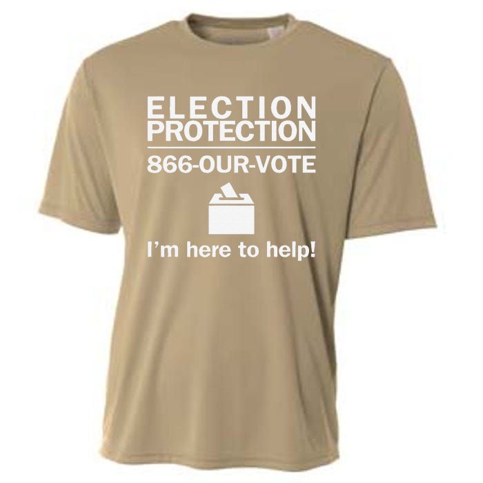 Election Protection IM Here To Help Vote Society Cooling Performance Crew T-Shirt