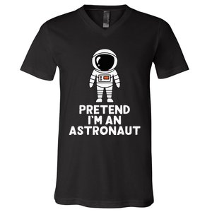 Easy Pretend IM An Astronaut Costume Halloween V-Neck T-Shirt