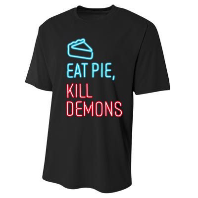 Eat Pie Kill Demons Supernatural Performance Sprint T-Shirt