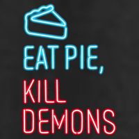 Eat Pie Kill Demons Supernatural Adult Drive Performance Visor