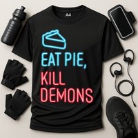 Eat Pie Kill Demons Supernatural Cooling Performance Crew T-Shirt
