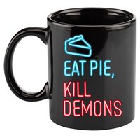 Eat Pie Kill Demons Supernatural 11oz C Handle Ceramic Mug