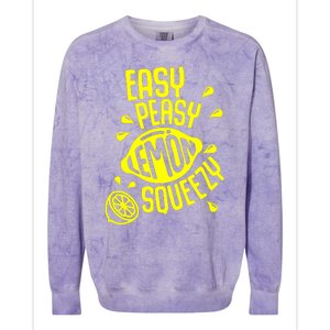 Easy Peasy Lemon Squeezy Colorblast Crewneck Sweatshirt