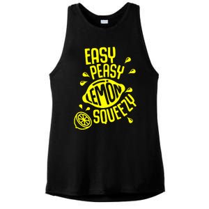 Easy Peasy Lemon Squeezy Ladies PosiCharge Tri-Blend Wicking Tank