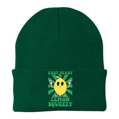 Easy Peasy Lemon Squeezy Lemonade Ceo Funny Lemon Lemonade Knit Cap Winter Beanie