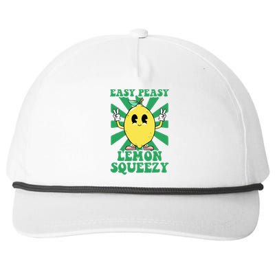 Easy Peasy Lemon Squeezy Lemonade Ceo Funny Lemon Lemonade Snapback Five-Panel Rope Hat