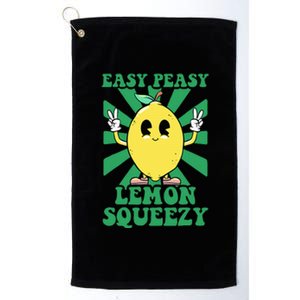 Easy Peasy Lemon Squeezy Lemonade Ceo Funny Lemon Lemonade Platinum Collection Golf Towel