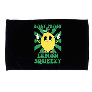 Easy Peasy Lemon Squeezy Lemonade Ceo Funny Lemon Lemonade Microfiber Hand Towel