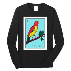 El Pajaro Lottery Card Gift The Bird Card Mexican Lottery Long Sleeve Shirt