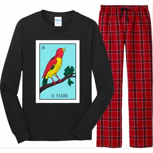 El Pajaro Lottery Card Gift The Bird Card Mexican Lottery Long Sleeve Pajama Set