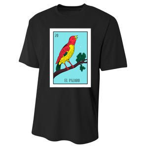 El Pajaro Lottery Card Gift The Bird Card Mexican Lottery Performance Sprint T-Shirt