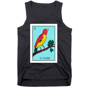 El Pajaro Lottery Card Gift The Bird Card Mexican Lottery Tank Top