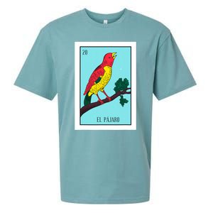 El Pajaro Lottery Card Gift The Bird Card Mexican Lottery Sueded Cloud Jersey T-Shirt