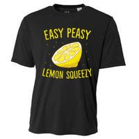 Easy Peasy Lemon Squeezy Funny Lemon Summer Lemonade Cooling Performance Crew T-Shirt