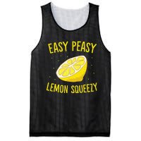 Easy Peasy Lemon Squeezy Funny Lemon Summer Lemonade Mesh Reversible Basketball Jersey Tank