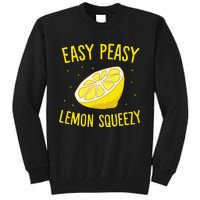 Easy Peasy Lemon Squeezy Funny Lemon Summer Lemonade Tall Sweatshirt