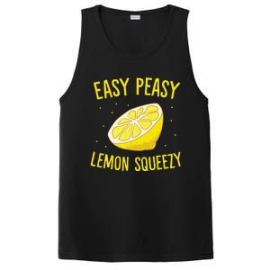 Easy Peasy Lemon Squeezy Funny Lemon Summer Lemonade PosiCharge Competitor Tank