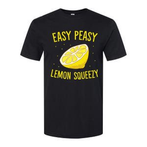 Easy Peasy Lemon Squeezy Funny Lemon Summer Lemonade Softstyle CVC T-Shirt