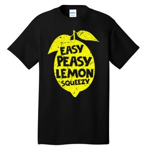 Easy Peasy Lemon Squeezy Funny Lemon Summer Lemonade Tall T-Shirt