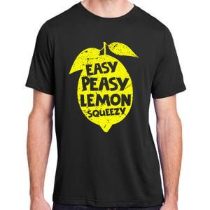 Easy Peasy Lemon Squeezy Funny Lemon Summer Lemonade Adult ChromaSoft Performance T-Shirt