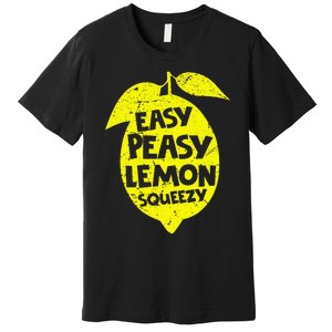 Easy Peasy Lemon Squeezy Funny Lemon Summer Lemonade Premium T-Shirt