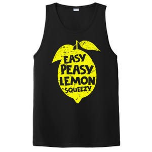 Easy Peasy Lemon Squeezy Funny Lemon Summer Lemonade PosiCharge Competitor Tank